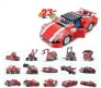 Architect 23 in 1 Racing Car SUV Sports Car Mini Truck Building Blocks Set 278+ Pcs STEM Educational Construction Learning Brick Toy for Kids