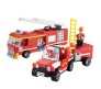 324 Pcs Fire Fighter Engine Truck Building Block Set Bricks Educational Learning Construction Toys for Boys and Girls Multicolor