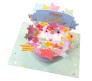 3D Pop Up Happy Birthday Card With 3D Cake with Envelope Best Surprise Gift Birthday Card Star for Mom, Wife, Sister, Boy, Girl (Pink)