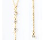 Dainty Back Necklaces Rhinestone Gold Body Chains Backdrop Tassel Necklace Wedding Body Bridal Jewelry for Women