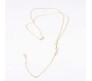 Dainty Back Necklaces Rhinestone Gold Body Chains Backdrop Tassel Necklace Wedding Body Bridal Jewelry for Women