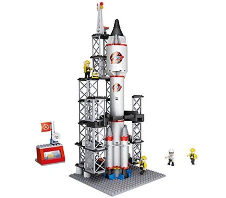 Space Shuttle Rocket Launch Building Blocks Set 309 Pcs Educational Construction Learning Brick Toy for Kids Multicolor