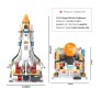 Space Shuttle Rocket Launch Building Blocks Set 404 Pcs Educational Construction Lego Compatible Learning Brick Toy for Kids Multicolor