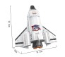 Space Shuttle Rocket Launch Building Blocks Set 359 Pcs Educational Construction Learning Brick Toy for Kids Multicolor