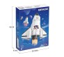 Space Shuttle Rocket Launch Building Blocks Set 359 Pcs Educational Construction Learning Brick Toy for Kids Multicolor