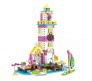 Lighthouse Seaside Beach Villa Surfing Building Blocks Set 412 Pcs Educational Construction Lego Compatible Learning Brick Toy for Kids Multicolor