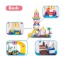 Lighthouse Seaside Beach Villa Surfing Building Blocks Set 412 Pcs Educational Construction Lego Compatible Learning Brick Toy for Kids Multicolor