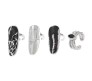4 Piece Nail Ring Set Fashionable Metallic Silver Fingernail Jewelry Opening All Finger Sizes Adjustable Artificial Nails Decoration For Woman