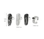 4 Piece Nail Ring Set Fashionable Metallic Silver Fingernail Jewelry Opening All Finger Sizes Adjustable Artificial Nails Decoration For Woman