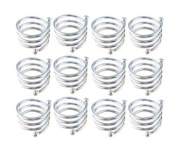 12pcs Circle Round Napkin Ring Holder Set Silver Formal Dining Table Deluxe Flowers Rhinestone Metal Rings Holders Mesh for Parties, Wedding, Feast, Banquet Decor, Festival Accessories