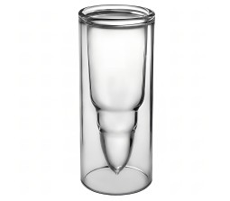 50 Caliber Bullet Shaped Shot Glasses Set of 2 Shot Glass 50ML Each Funky Novelty Vodka Glasses | Transparent Glasses for Tequila, Spirits for Party Bar
