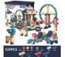 520Pcs Building Blocks with Base Plate and Wheels and Storage Box Educational Puzzle Learning Brick Construction Car Ferris Wheel Train Toy Set for Kids