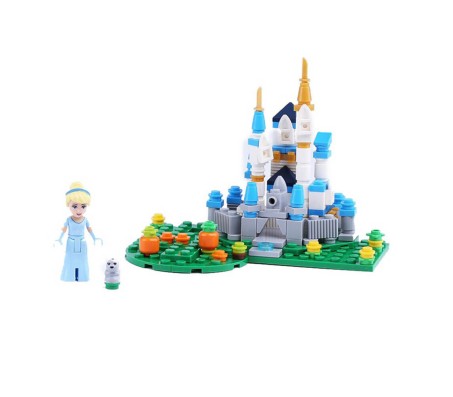 150 Pcs Girls Princess Castle Doll House Elsa Palace Building Blocks Bricks Educational Learning Construction Toys for Boys and Girls Multicolor