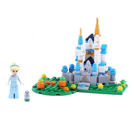 152 Pcs Girls Princess Castle Doll House Cinderella Palace Building Blocks Bricks Educational Learning Construction Toys for Boys and Girls Multicolor