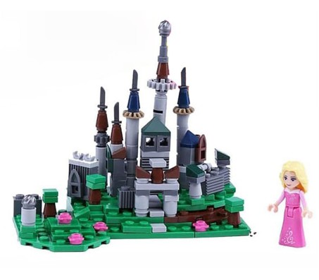 159 Pcs Girls Princess Castle Doll House Sleeping Beauty Palace Building Blocks Bricks Educational Learning Construction Toys for Boys and Girls Multicolor