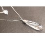 Fashion Crystal Chandelier Teardrop Quartz Style Silver Long Chain Stylish Pendant Necklace  Multilayer Double Line with Solitaire Jewelry Party or Casual Wear Women and Girls White Silver
