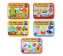 Wooden Floor Puzzles for Toddlers and 1 Year Olds 6 in 1 Beginner Jigsaw Puzzle Set of 6 with Tin Box Multicolor