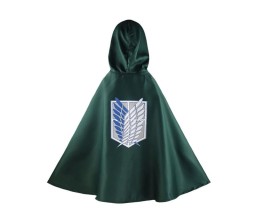 Attack On Titan Anime Inspired Green Cloak - Anime Cosplay Costume Cape Hoodie Dress Cosplay Costume Uniform Cape Green, XL