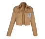 Anime Attack On Titan Jacket Inspired Scout Regiment Khaki - Anime Cosplay Costume Survey Corps Coat Bomber Jackets, L