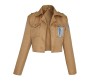 Anime Attack On Titan Jacket Inspired Scout Regiment Khaki - Anime Cosplay Costume Survey Corps Coat Bomber Jackets, M