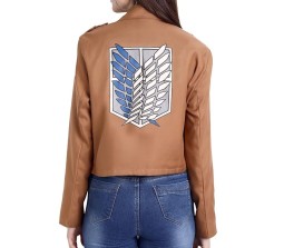 Anime Attack On Titan Jacket Inspired Scout Regiment Khaki - Anime Cosplay Costume Survey Corps Coat Bomber Jackets, XL