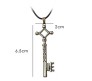  Attack On Titan Eren Key Pendant Necklace Cosplay Bronze Jewelry Anime Accessory for Men and Women