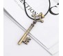  Attack On Titan Eren Key Pendant Necklace Cosplay Bronze Jewelry Anime Accessory for Men and Women