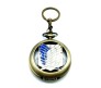 Anime Attack on Titan Pocket Watch Antique Vintage Classic Retro Metal Keychain Key Chain for Car Bikes Key Ring