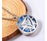 Superhero Iron Man Inspired Heavy Design Big Size Arc Reactor Pendant Necklace Fashion Jewellery Accessory for Men and Women