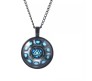 Superhero Iron Man Inspired Arc Reactor Black Pendant Necklace Fashion Jewellery Accessory for Men and Women