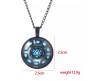 Superhero Iron Man Inspired Arc Reactor Black Pendant Necklace Fashion Jewellery Accessory for Men and Women