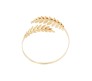 1 Pc Gold Plated Greek Roman Laurel Swirl Leaf Bracelet Armband Upper Arm Open Cuff Band Armlet Wedding Bridal Adjustable Wrap Bangle for Women And Girls