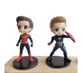 Avenger Set of 6 Iron Man Spider Man Captain America Thor Natasha Action Figure 15cm Toy Multicolor
