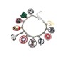 Avengers Charms Silver Bracelet With Different Charm Fashion Jewellery Accessory for Girls and Women