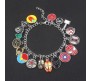 Avenger Charms Silver Bracelet With Different Charm Super Hero Fashion Jewellery Accessory for Girls and Women