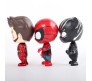 Avenger Set of 6 Iron Man Spider Man Black Panther Action Figure Bobblehead 10 cm for Car Dashboard, Cake Decoration, Office Desk and Study Table Multicolor