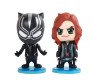 Avenger Set of 6 Iron Man Spider Man Black Panther Action Figure Bobblehead 10 cm for Car Dashboard, Cake Decoration, Office Desk and Study Table Multicolor