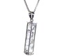 Fashion 4 Solitaire Line Crystal Silver Long Chain Stylish Pendant Necklace Multilayer Double Line with Solitaire Jewelry Party or Daily Casual Wear for Women and Girls White Silver