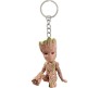 Baby Groot Action Figure Keychain Wood Like Cute Key chain for Car and Bikes Men Keyring