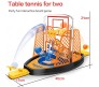 Indoor Basketball Board Game Tabletop Sport 2 Player Mini Basketball Set Turn Based Board Game Toy for Kids 4+ Years