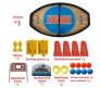 Indoor Basketball Board Game Tabletop Sport 2 Player Mini Basketball Set Turn Based Board Game Toy for Kids 4+ Years