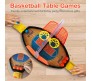 Indoor Basketball Board Game Tabletop Sport 2 Player Mini Basketball Set Turn Based Board Game Toy for Kids 4+ Years