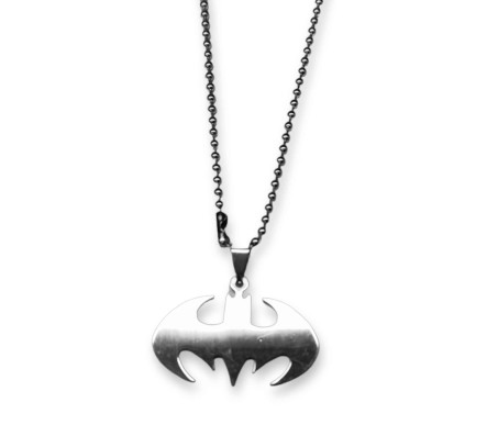 Batman Logo Inspired Pendant Necklace Fashion Jewellery Accessory for Men and Boys