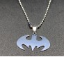 Batman Logo Inspired Pendant Necklace Fashion Jewellery Accessory for Men and Boys