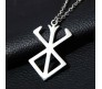 Anime Berserk Rune Viking Berserker Rage Anger Necklace Accessory for Men and Women Anime Cosplay Accessories Collectible