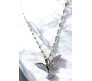 Bird Phoenix Open Wings Freedom Rhinestone Crystal Studded Pendant Silver Plated Necklace With Chain Fashion Jewellery Stylish For Women And Girls