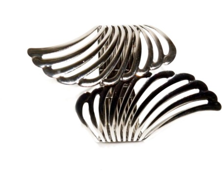 Adjustable Open Cuff Black Fancy Bracelet Angel Wing Party Style Punk Wear for Girls and Women