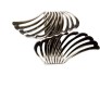 Adjustable Open Cuff Black Fancy Bracelet Angel Wing Party Style Punk Wear for Girls and Women