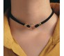 Black Velvet Neck Choker Necklace Simple Boho Punk Choker Collar Western Goth Necklace for Girls & Women DC1