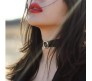 Black Velvet Neck Choker Necklace Simple Boho Punk Choker Collar Western Goth Necklace for Girls & Women DC3C